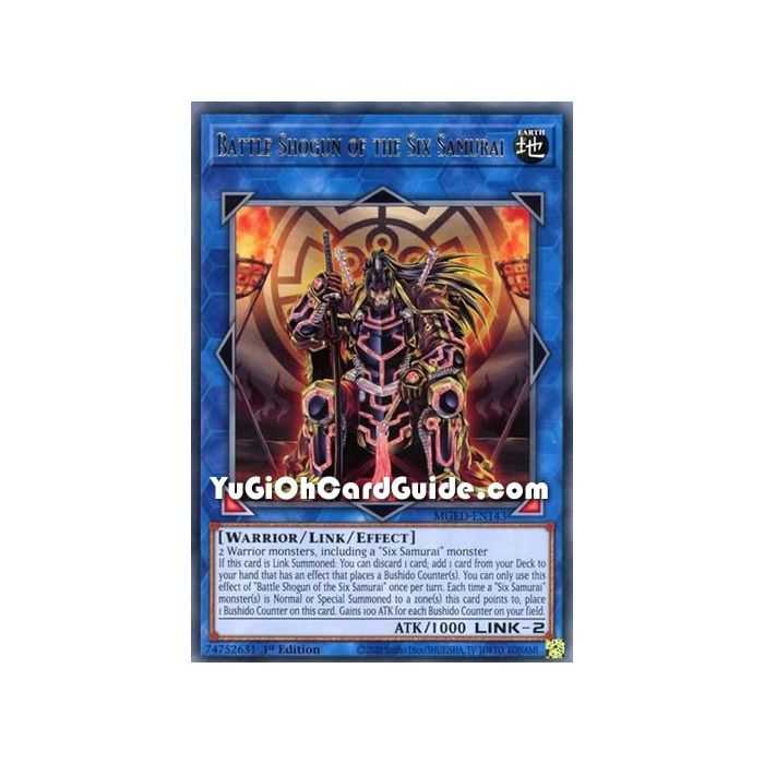 Battle Shogun of the Six Samurai (Rare) – Maximum Gold El Dorado | Carta YUGIOH en México