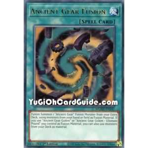 Ancient Gear Fusion (Rare) – Maximum Gold El Dorado | Carta YUGIOH en México
