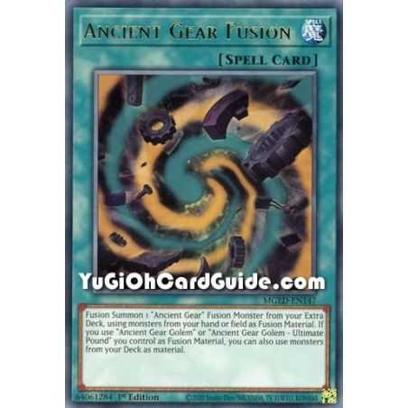 Ancient Gear Fusion (Rare) – Maximum Gold El Dorado | Carta YUGIOH en México