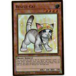 Rescue Cat - Alternate Art (Premium Gold Rare) – Maximum Gold El Dorado | Carta YUGIOH en México