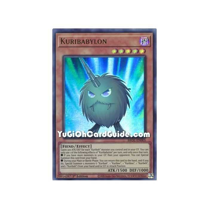 Kuribabylon (Ultra Rare) – Brothers of Legend | Carta YUGIOH en México