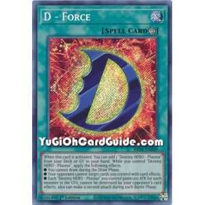D - Force (Secret Rare) – Brothers of Legend | Carta YUGIOH en México