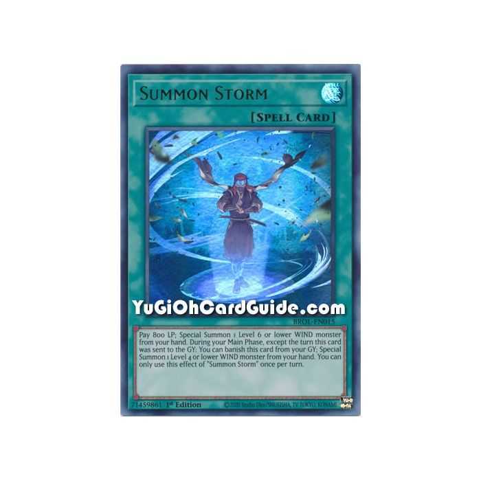 Summon Storm (Ultra Rare) – Brothers of Legend | Carta YUGIOH en México