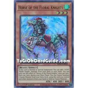 Horse of the Floral Knights (Ultra Rare) – Brothers of Legend | Carta YUGIOH en México