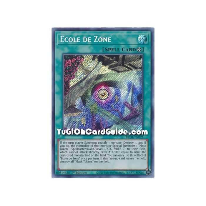 Ecole de Zone (Secret Rare) – Brothers of Legend | Carta YUGIOH en México