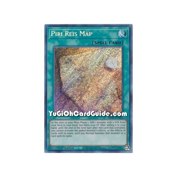 Piri Reis Map (Secret Rare) – Brothers of Legend | Carta YUGIOH en México