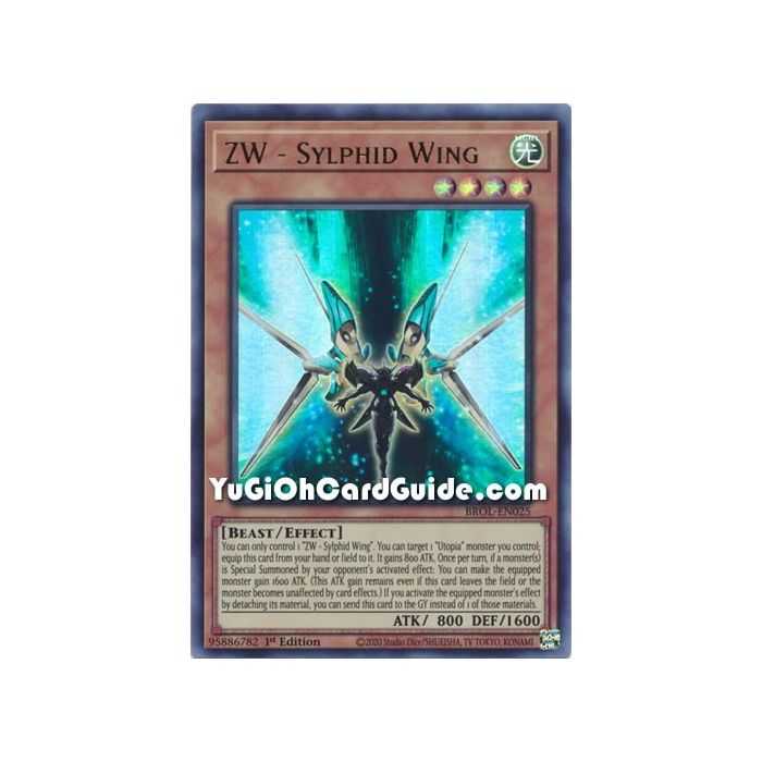 ZW - Sylphid Wing (Ultra Rare) – Brothers of Legend | Carta YUGIOH en México