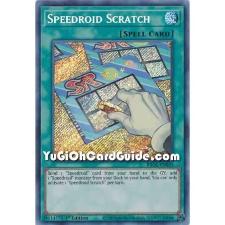 Speedroid Scratch (Secret Rare) – Brothers of Legend | Carta YUGIOH en México