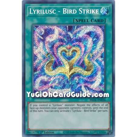 Lyrilusc - Bird Strike (Secret Rare) – Brothers of Legend | Carta YUGIOH en México