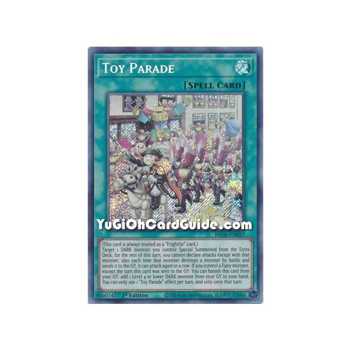 Toy Parade (Secret Rare) – Brothers of Legend | Carta YUGIOH en México