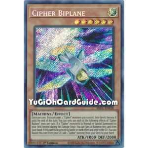 Cipher Biplane (Secret Rare) – Brothers of Legend | Carta YUGIOH en México