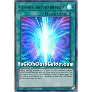 Cipher Interference (Ultra Rare) – Brothers of Legend | Carta YUGIOH en México