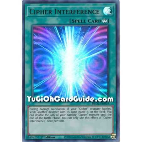 Cipher Interference (Ultra Rare) – Brothers of Legend | Carta YUGIOH en México