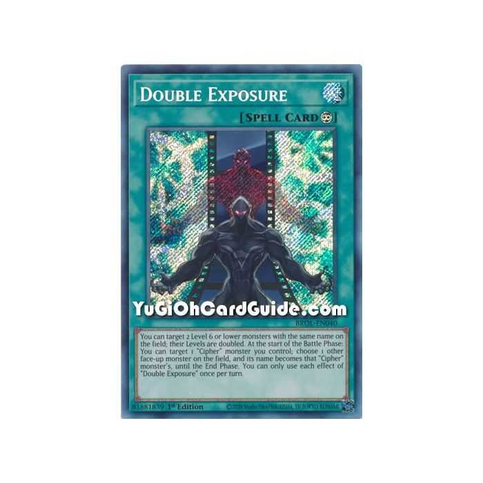 Double Exposure (Secret Rare) – Brothers of Legend | Carta YUGIOH en México