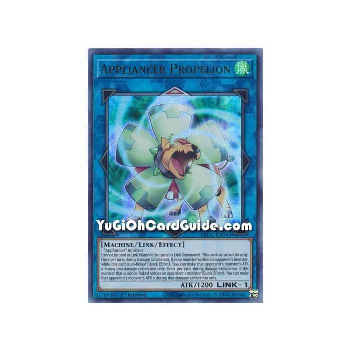 Appliancer Propelion (Ultra Rare) – Brothers of Legend | Carta YUGIOH en México