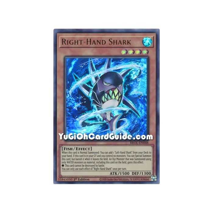 Right-Hand Shark (Ultra Rare) – Brothers of Legend | Carta YUGIOH en México