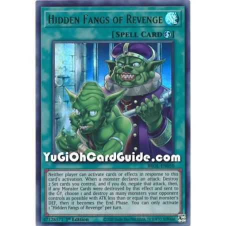 Hidden Fangs of Revenge (Ultra Rare) – Brothers of Legend | Carta YUGIOH en México