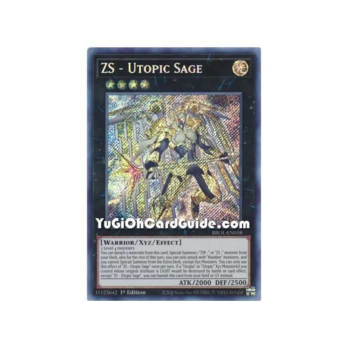 ZS - Utopic Sage (Secret Rare) – Brothers of Legend | Carta YUGIOH en México