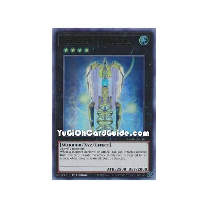 Number 39: Utopia (Ultra Rare)(New Artwork) – Brothers of Legend | Carta YUGIOH en México