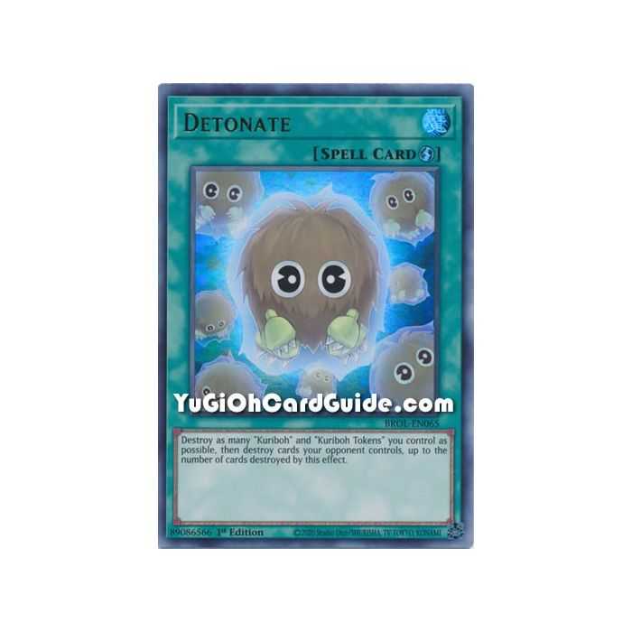 Detonate (Ultra Rare) – Brothers of Legend | Carta YUGIOH en México