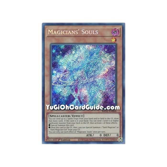 Magicians' Souls (Secret Rare) – Brothers of Legend | Carta YUGIOH en México