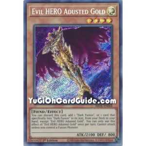 Evil HERO Adusted Gold (Secret Rare) – Brothers of Legend | Carta YUGIOH en México