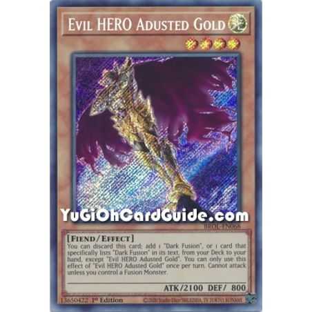 Evil HERO Adusted Gold (Secret Rare) – Brothers of Legend | Carta YUGIOH en México