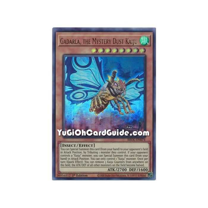 Gadarla, the Mystery Dust Kaiju (Ultra Rare) – Brothers of Legend | Carta YUGIOH en México