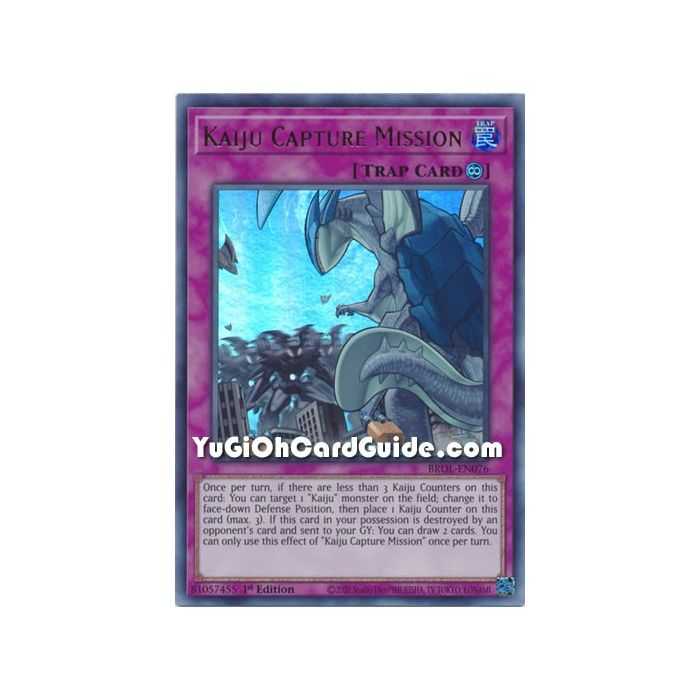 Kaiju Capture Mission (Ultra Rare) – Brothers of Legend | Carta YUGIOH en México