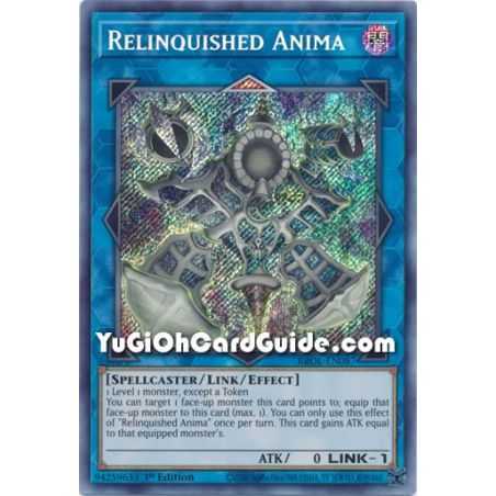Relinquished Anima (Secret Rare) – Brothers of Legend | Carta YUGIOH en México