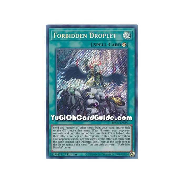 Forbidden Droplet (Secret Rare) – Brothers of Legend | Carta YUGIOH en México