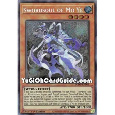 Swordsoul of Mo Ye (Secret Rare) – Burst of Destiny | Carta YUGIOH en México