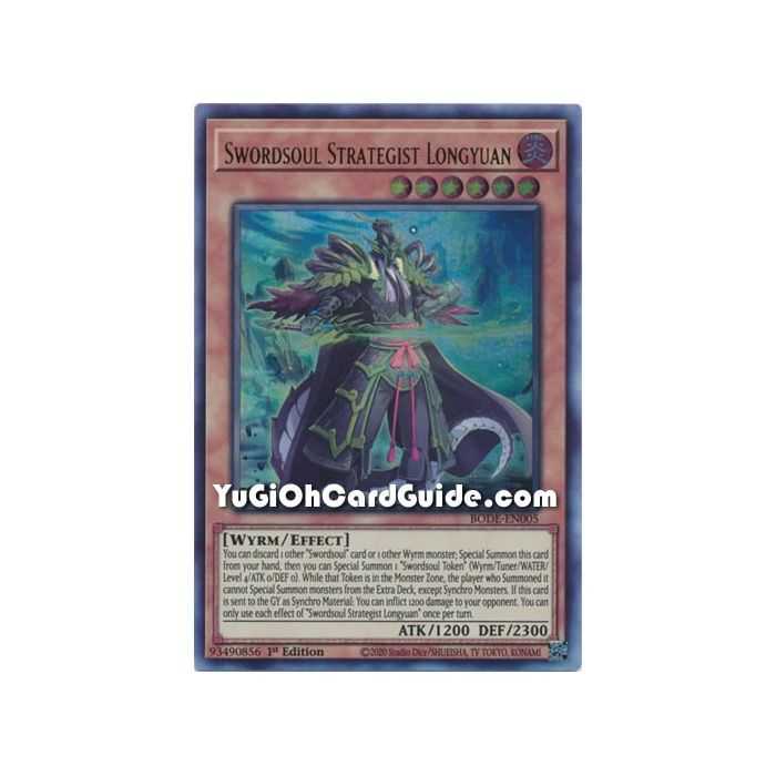Swordsoul Strategist Longyuan (Ultra Rare) – Burst of Destiny | Carta YUGIOH en México