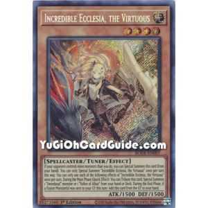 Incredible Ecclesia, the Virtuous (Secret Rare) – Burst of Destiny | Carta YUGIOH en México