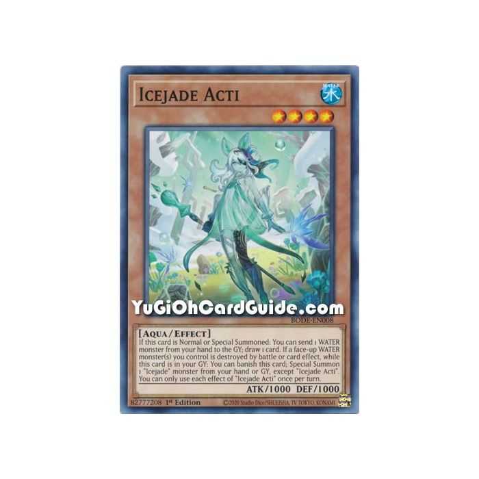Icejade Acti (Common) – Burst of Destiny | Carta YUGIOH en México
