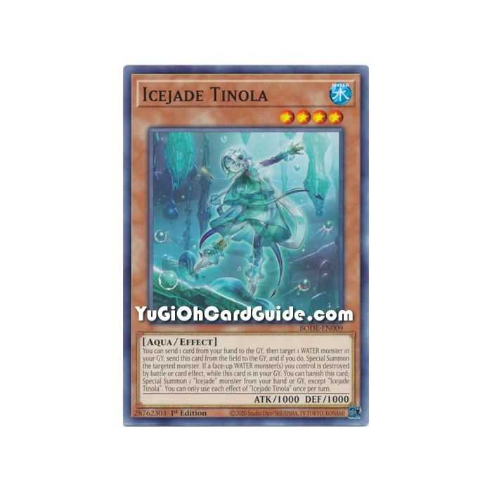 Icejade Tinola (Common) – Burst of Destiny | Carta YUGIOH en México