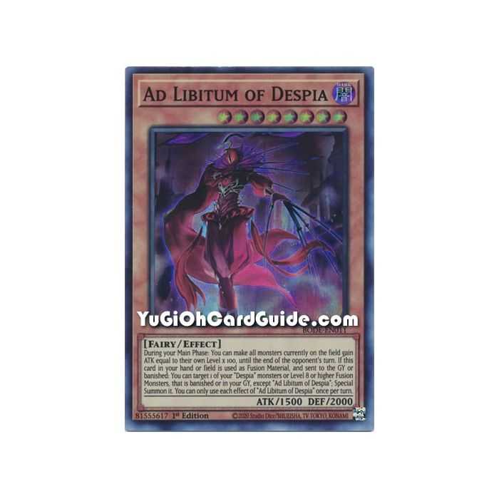 Ad Libitum of Despia (Super Rare) – Burst of Destiny | Carta YUGIOH en México