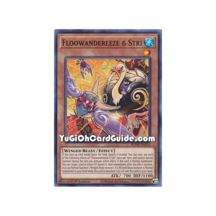 Floowandereeze & Stri (Common) – Burst of Destiny | Carta YUGIOH en México