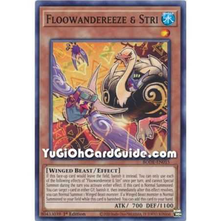 Floowandereeze & Stri (Common) – Burst of Destiny | Carta YUGIOH en México