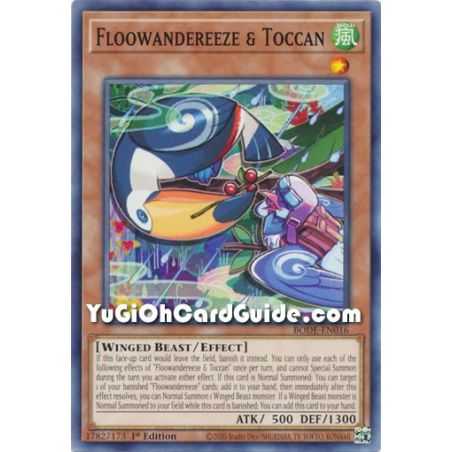Floowandereeze & Toccan (Common) – Burst of Destiny | Carta YUGIOH en México