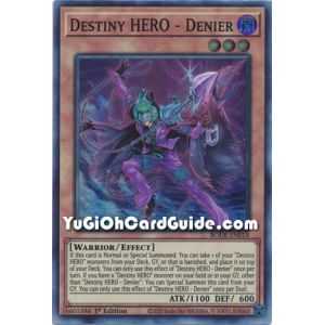 Destiny HERO - Denier (Super Rare) – Burst of Destiny | Carta YUGIOH en México