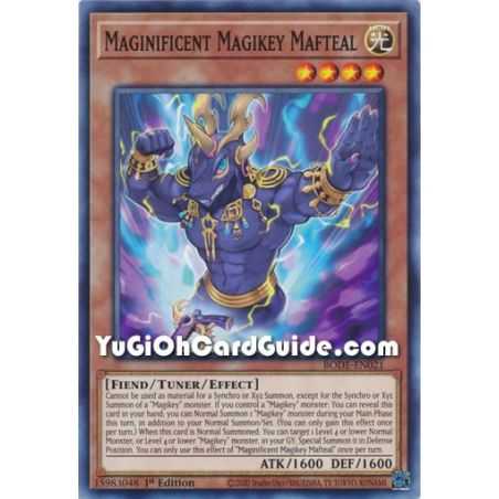 Magnificent Magikey Mafteal (Common) – Burst of Destiny | Carta YUGIOH en México