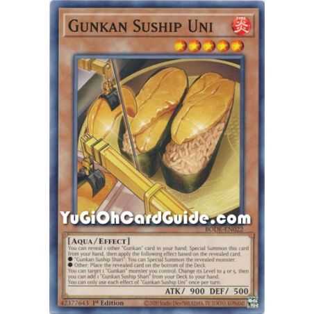 Gunkan Suship Uni (Common) – Burst of Destiny | Carta YUGIOH en México