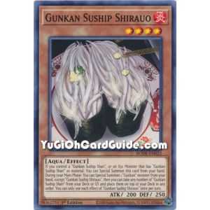 Gunkan Suship Shirauo (Common) – Burst of Destiny | Carta YUGIOH en México