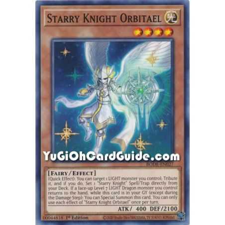 Starry Knight Orbitael (Common) – Burst of Destiny | Carta YUGIOH en México