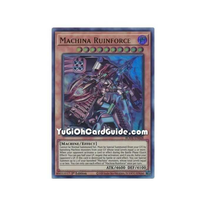 Machina Ruinforce (Ultra Rare) – Burst of Destiny | Carta YUGIOH en México