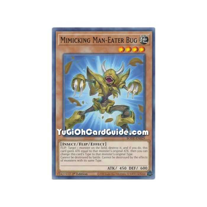 Mimicking Man - Eater Bug (Common) – Burst of Destiny | Carta YUGIOH en México