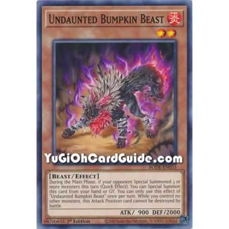 Undaunted Bumpkin Beast (Common) – Burst of Destiny | Carta YUGIOH en México