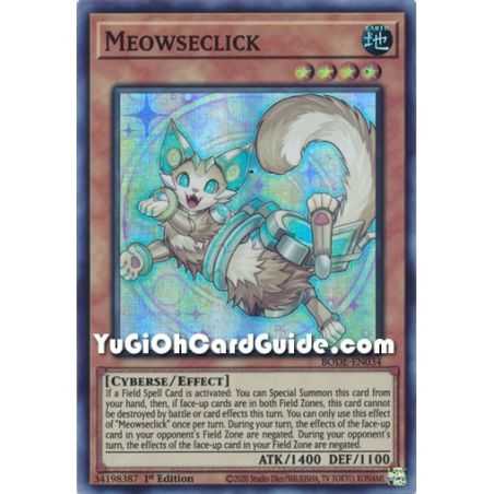 Meowseclick (Super Rare) – Burst of Destiny | Carta YUGIOH en México