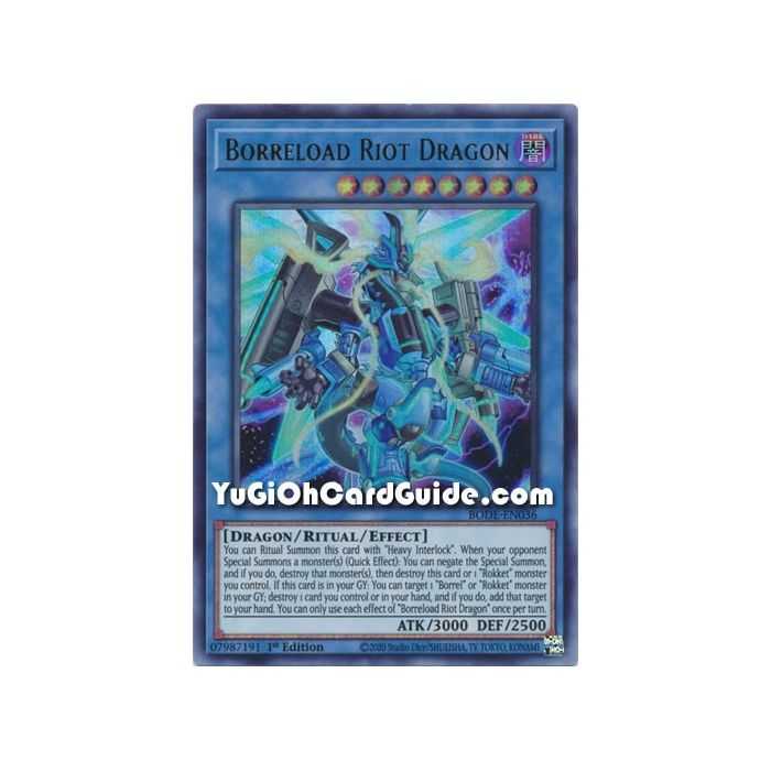 Borreload Riot Dragon (Ultra Rare) – Burst of Destiny | Carta YUGIOH en México